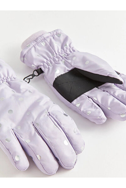 LC Waikiki LCW ACCESSORIES Puantiye Desenli Kız Çocuk Kar Eldiveni