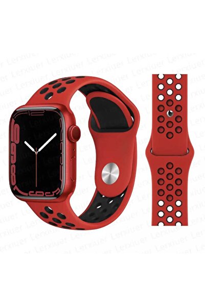 Tiger APPLE WATCH 9-8-7-6-5-4-3-SE / 38-40-41 MM UYUMLU DELİKLİ NİKE SİLİKON ...