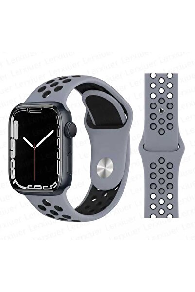 Tiger APPLE WATCH 9-8-7-6-5-4-3-SE / 38-40-41 MM UYUMLU DELİKLİ NİKE SİLİKON ...