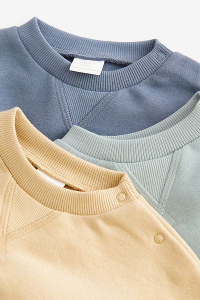 Next Baby Cotton Green Sweatshirt And Joggers Set Top and Bottom Set