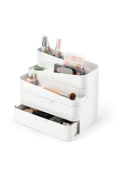 umbra Glam Büyük Organizatör Beyaz/Gri