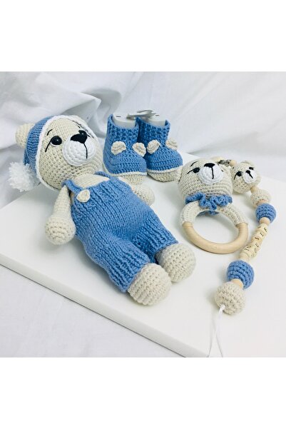 Damla Amigurumi ayıcık Simon 4lü set