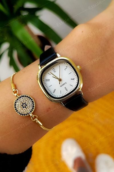 Ricardo Minimal-vintage Green Leather Cord Women's Wristwatch