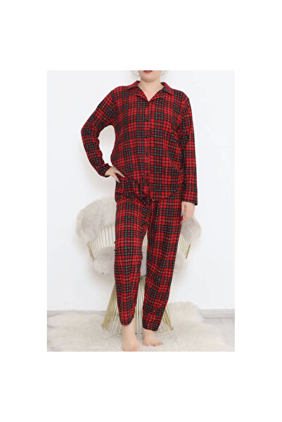 Genel Markalar Büyük Beden Süet Takım Siyahkırmızı - 455.1287.