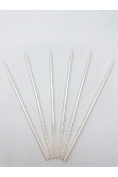 Bkmc 6 Adet 20 Cm Pasta Mumu,Slim Mumuınce Uzun Parti,nişan,düğün Ritüel Mumu