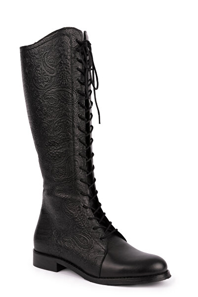 Elile Shoes Hakiki Deri 33-34-35-41-42-43-44-45 Numara Kışlık Kadın Çizme