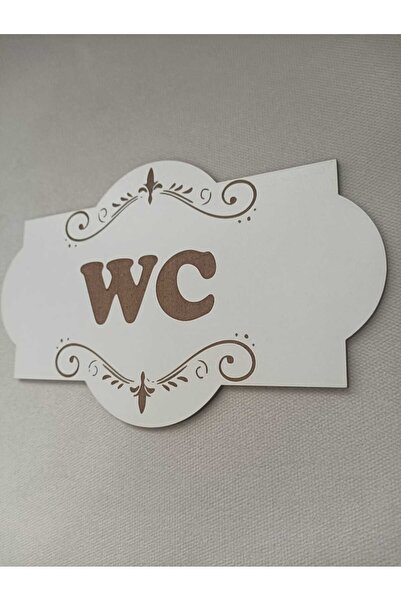 Şirin Lazer WC YAZISI TABELA AHŞAP MDF DEKOR