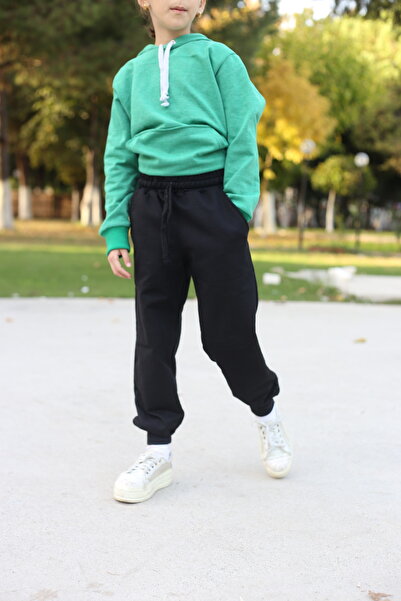 Bozdağ Giyim Erkek Çocuk Eşofman Altı 3’lü cepli ribana paçalı