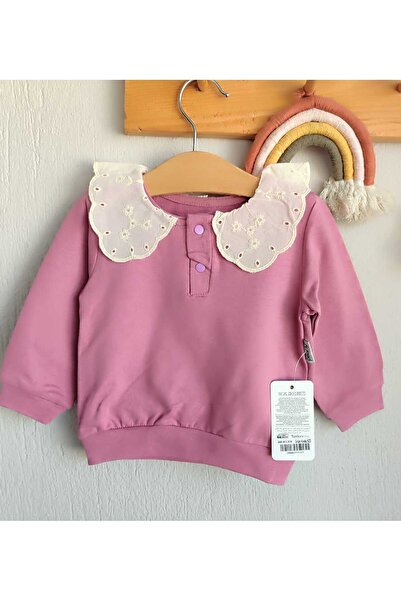 stella kids سويت شيرت بناتي بياقة دانتيل