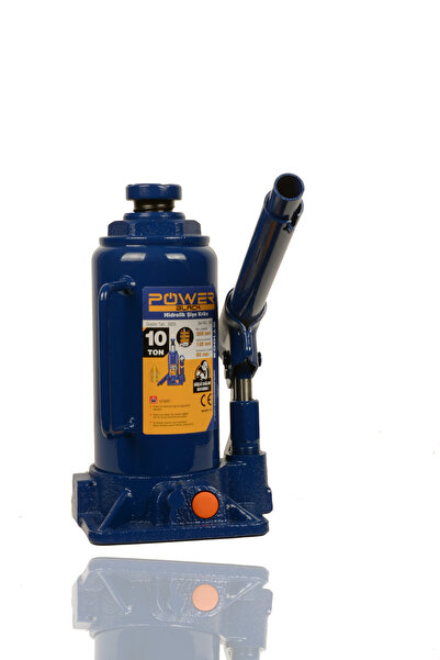 POWER BLACK Germany Çelik Şase 10 Ton Hidrolik Araba Krikosu Şişe Kriko