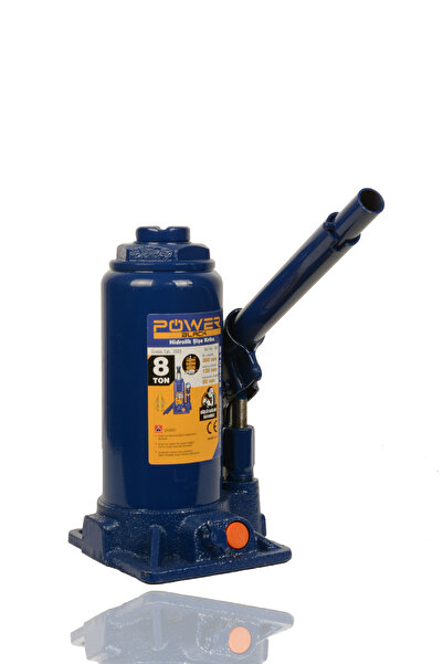 POWER BLACK Germany Çelik Şase 8 Ton Hidrolik Araba Krikosu Şişe Kriko