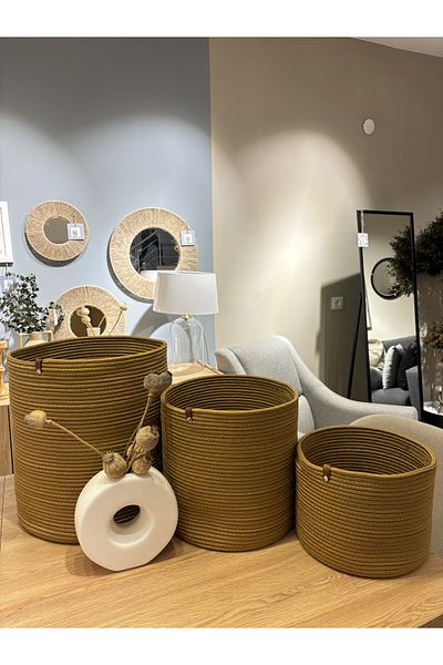 MaVaux Set de 3 Rover - Coș organizator multifuncțional, ghiveci de flori și organizator