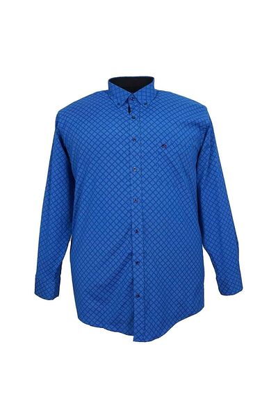 marufshop Cămașă de sezon din Lycra de mărime mare Albastru