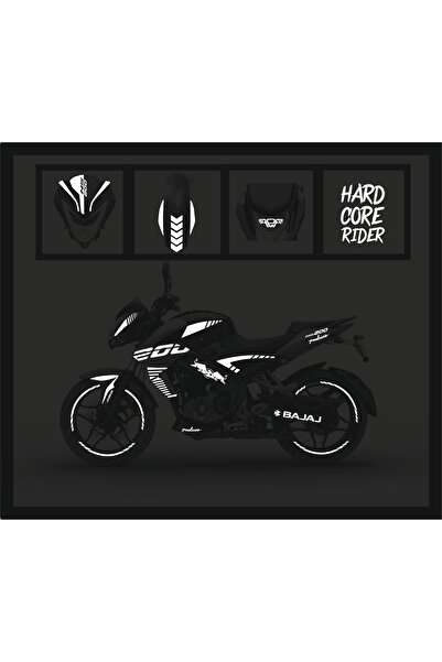Bajaj Ns 200 Sticker Set NS200 Full Set Sticker Reflektif Beyaz