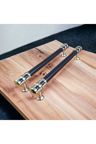 Çetinkaya Siyah Gold Kafes Model Dolap Çekmece Kulpu 160mm 2 Adet