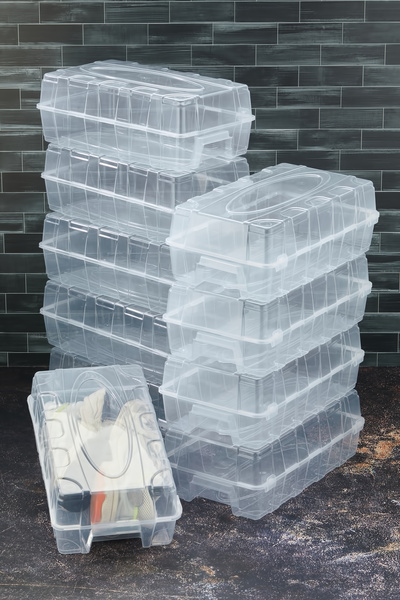 Tugomer 10 Adet Erkek Ayakkabı Saklama Kutusu - Ayakkabı Düzenleyici Kutu 36-45 Numara Uyumlu