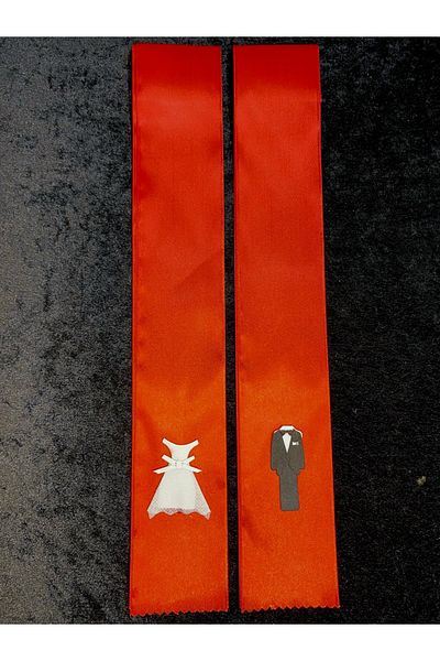 yörük tuhafiye Bridal Groom Jewelry Ribbon Red- Red 2 Meter Jewelry Ribbon. Jewelry Ribbon