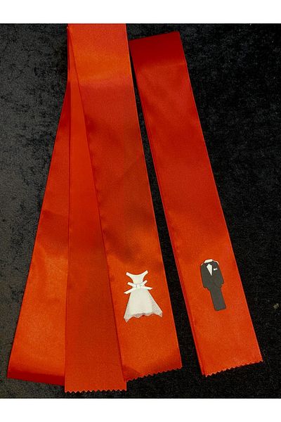 yörük tuhafiye Bridal Groom Jewelry Ribbon Red- Red 2 Meter Jewelry Ribbon. Jewelry Ribbon