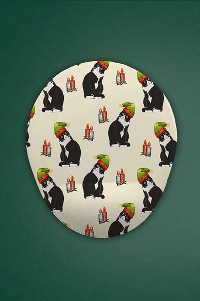 HobiShop Mouse Pad cu suport pentru încheietura mâinii cu tematică de Anul Nou