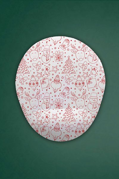HobiShop Christmas Themed Mouse Pad with Wrist Support
