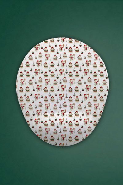 HobiShop Mouse Pad cu suport pentru încheietura mâinii cu tematică de Anul Nou