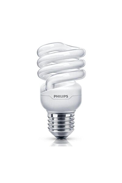 Philips 15W =75W Spiral Kıvrık Tasarruflu Ampul/e27 Duy/Sarı Işık-2700K/970 L...