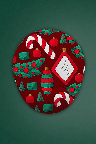 HobiShop Christmas Themed Mouse Pad with Wrist Support