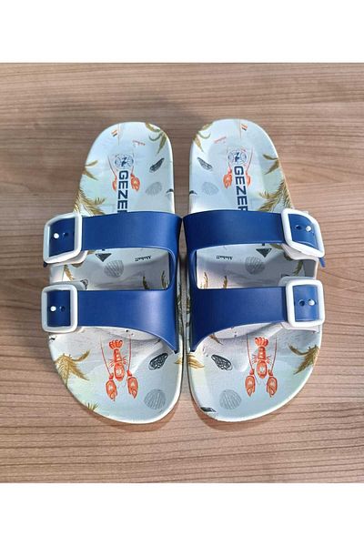 GEZER Anatomical Sole Anti-Slip Plastic Adjustable Double Buckle Women's Pool Beach Home and Street Slippers