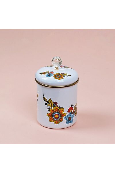 Glore Lorena White Enamel Spice Rack