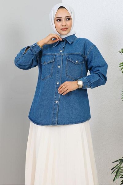 benguen 0659 Τζιν Μπουφάν Navy Blue