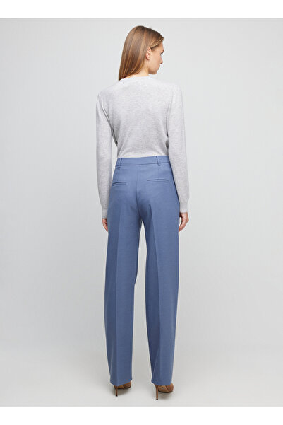 BROOKS BROTHERS Normal Bel Normal Mavi Kadın Pantolon BBFW23FPT015