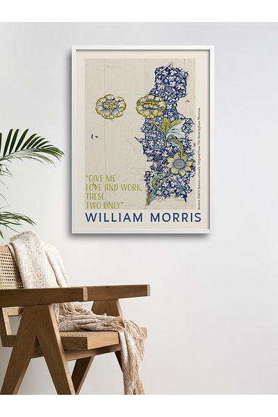HOMEPACK Επιτραπέζιο ζωγραφικής με κορνίζα William Morris Series Ζωγραφική αφίσας TK/205
