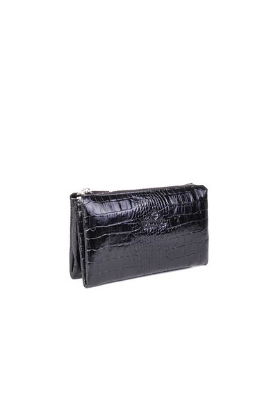 Eminsa Men's Black Crocodile Genuine Leather Handbag