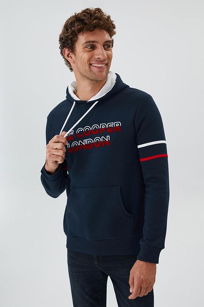 Lee Cooper Мъжки суитшърт Athel в тъмносин цвят (Лилав мъжки суитшърт)