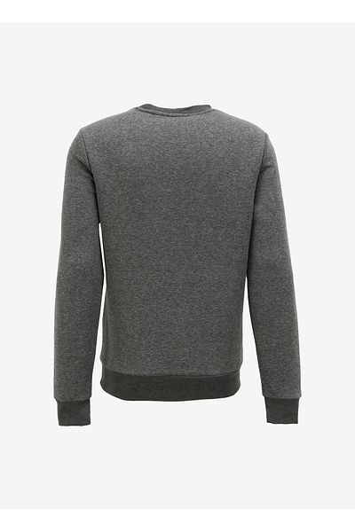 Lee Cooper Мъжки суитшърт с О-образно деколте, антрацитен меланж, 241 LCM 241010 KAI АНТРАЦИТ МЕЛАНЖ