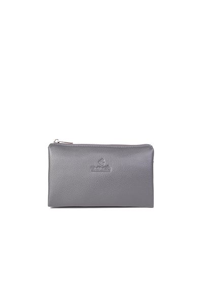 Eminsa Men's Gray Genuine Leather Handbag