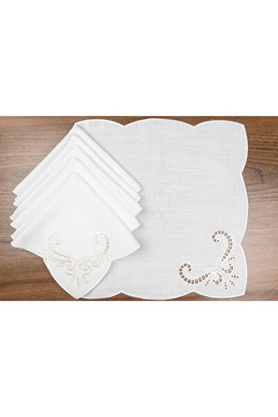 Mikasa Moor Ліза Біла Серветка 6 шт. 40x40