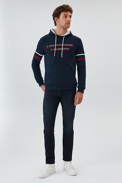 Lee Cooper Мъжки суитшърт Athel в тъмносин цвят (Лилав мъжки суитшърт)