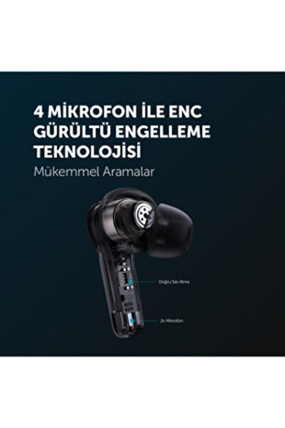 Ttec AirBeat Play TWS Bluetooth 5.0-Oyun Modu-4 Mikrofon-ENC Gürültü Engellemeli Kablosuz Kulaklık