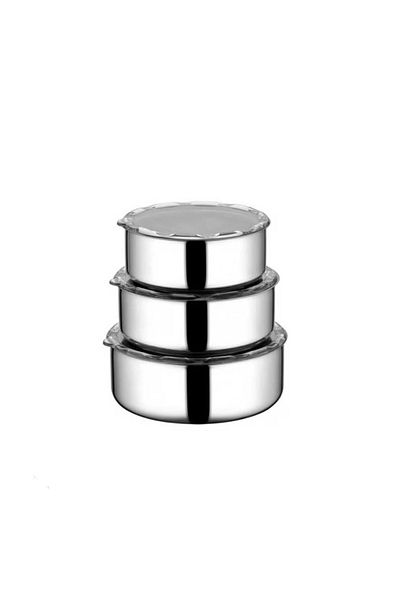FMS 7013 Ideal 3-Piece Steel Storage Container Transparent