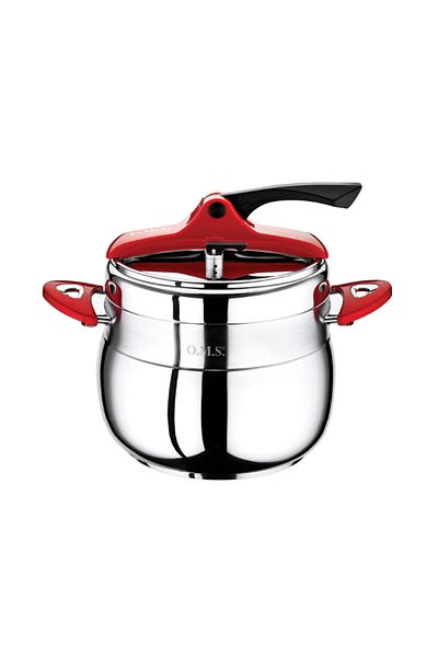 OMS 12 Liter Red Classic Pressure Cooker - 5080g
