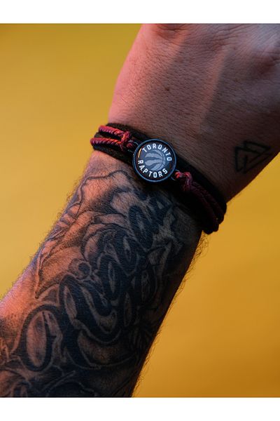 EZG Business Toronto Raptors Model Design Leather String Bracelet