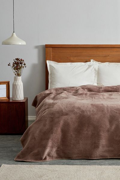 Karaca Home Saye, Blanket, Double, Mink Beige