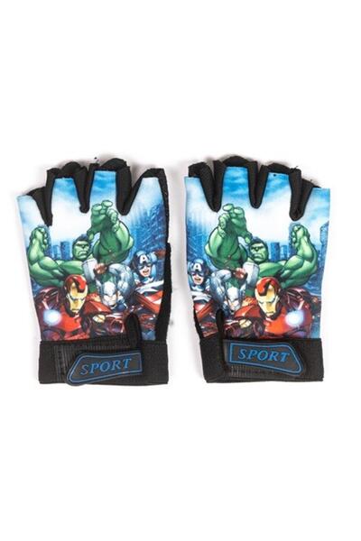 Tex XBYC HJ-1509 ERKEK ÇOCUK ELDİVENİ - SUPER KAHRAMANLAR - MAVİ