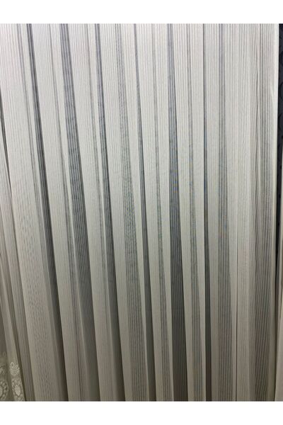 Epay İyi Çizgili Model Gümüş / Çizgili / Kaliteli / Ütü İstemez Tül Perde (1,...