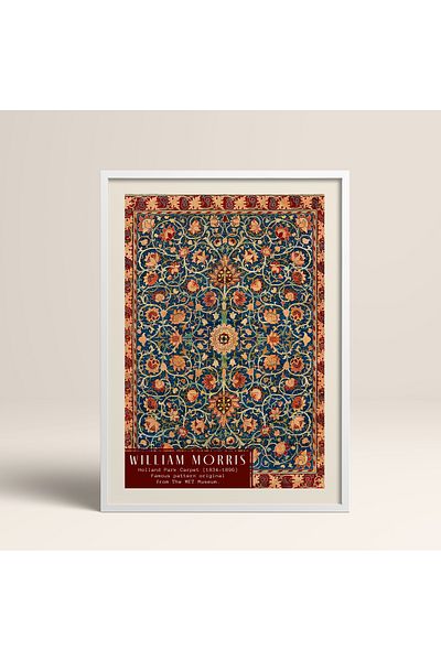 HOMEPACK Επιτραπέζιο ζωγραφική με κορνίζα William Morris Series Ζωγραφική αφίσας TK/209