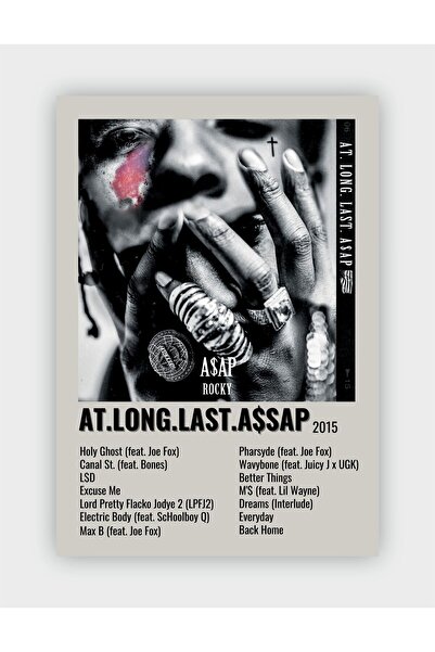 fırsatlar diyarı A$AP Rocky - AT.LONG.LAST.A$AP Duvar Posteri - Duvar Dekoru ...