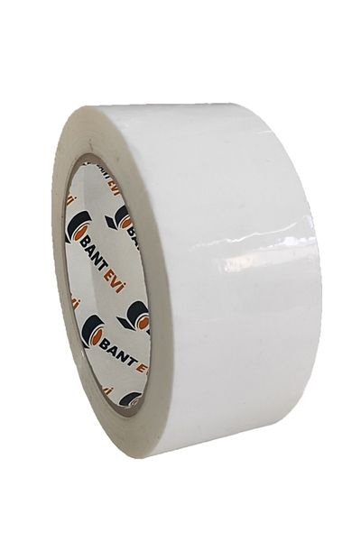 BANT EVİ White Duct Tape 45mmx100m Color Duct Tape White Color Hotmelt Adhesive