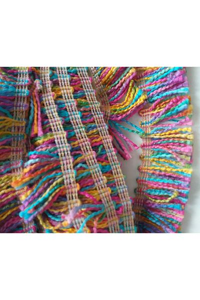 Armada Colored Tasseled Embroidery Strip Ribbon ( Width: 5 cm )