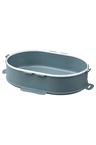 IKEA UTBJUDA gray-turquoise 0.3 lt storage container insert is for dry food